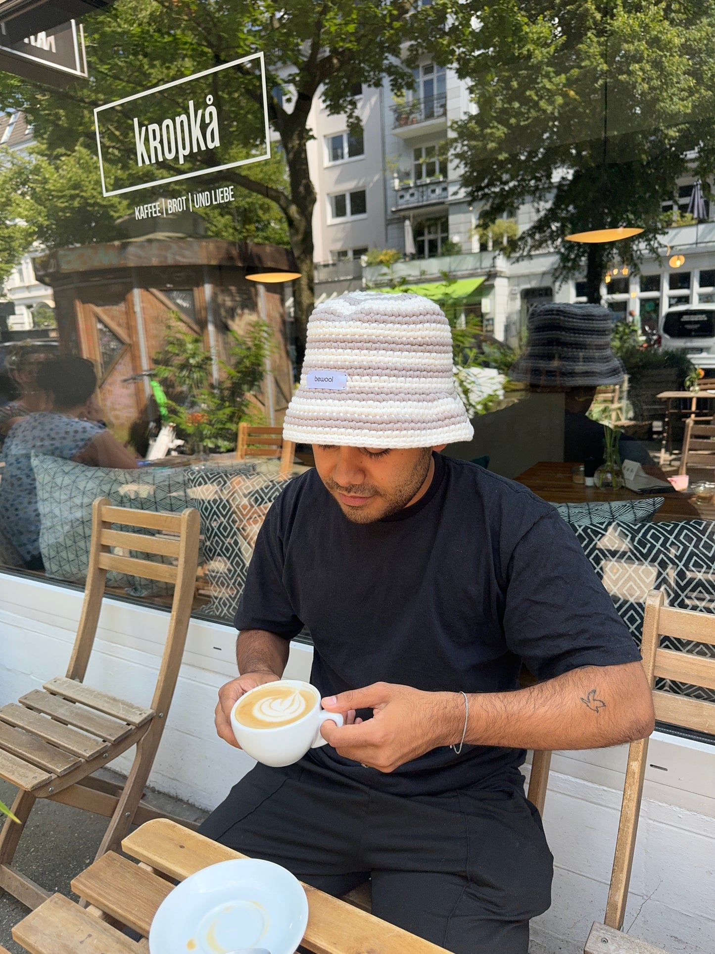 bucket hat - iced coffee